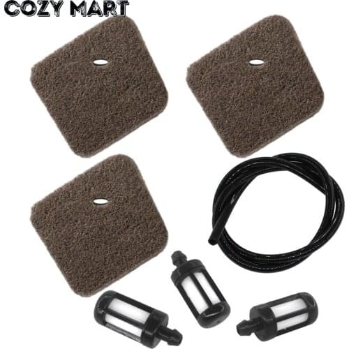 3x Air Fuel Filter For ST FS38 FS45 FS46 FS55 HS45 FS55R FS55RC HL45 FC55 KM55 KM55R Trimmer 4140-124-2800