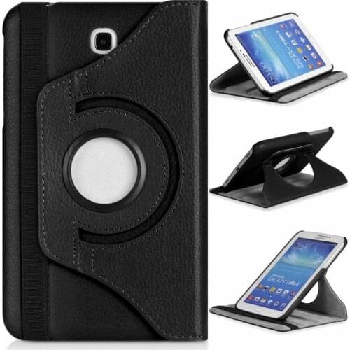360 Rotating PU Leather Case for Samsung Galaxy Tab 3 7.0 Cover Tab 3 7.0' SM-T210 T210 T211 P3200 Flip Sand Holder Funda Capa