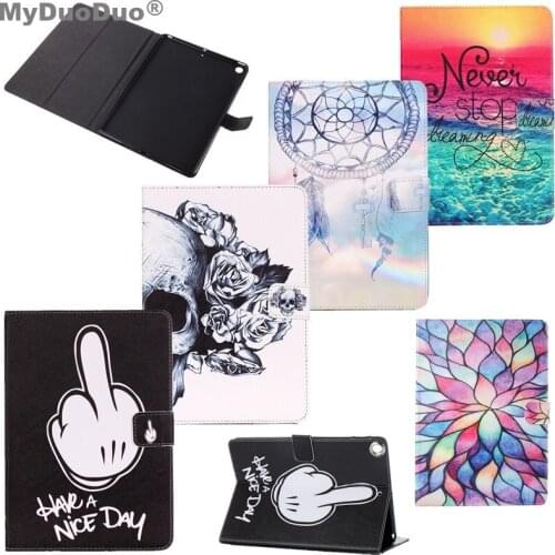 High Quality Fashion Painted Case Cover For iPad 9.7 2017 Funda Cases PU Leather Stand Cover For Apple New Ipad 2018 Case 9.7"