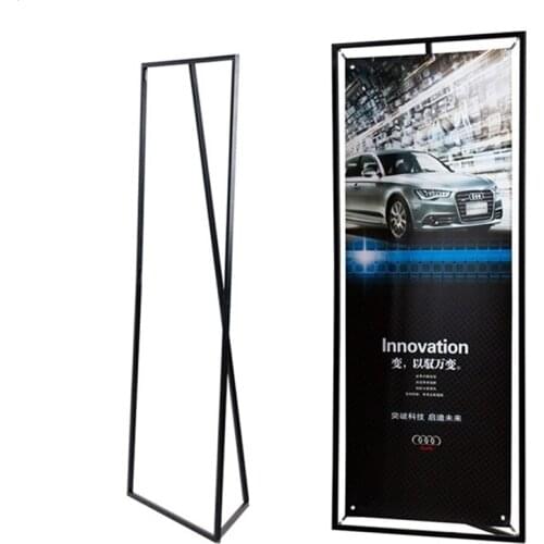 X Display Stand 60*160cm Metal Iron Poster Floor Stand Sign Holder Rack 80*180cm Outdoor Banner Stand Pop Up Banner Stand Frame