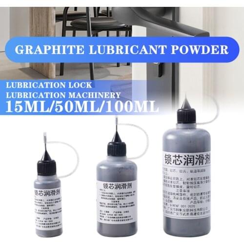 15/50/100ml Non-toxic Lubricant Maintaining Graphite Powder Engine Cover Safety Lock Multifunction Locksmith For Gate Lock