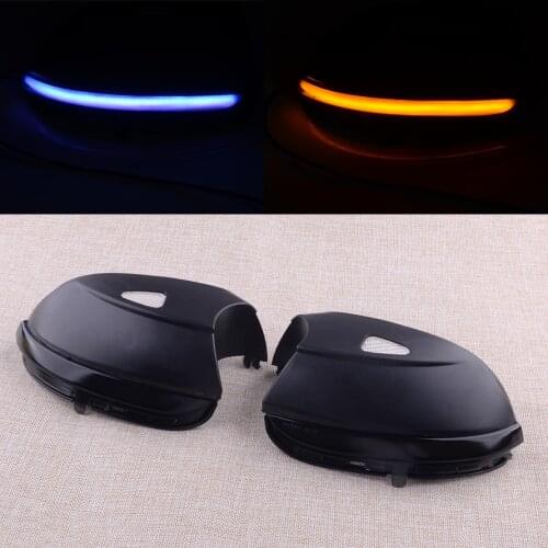 2Pcs Car LED Dynamic Mirror Indicator Turn Signal Light Fit For VW EOS Passat B7 Scirocco CC 2011 2012-2015 3C8949102 3C8949101