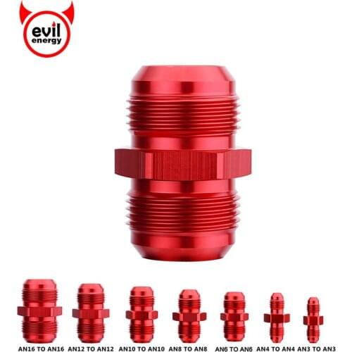 Evil energy Straight Aluminum Union Adapter AN8 Male To AN8 Male Nitrous 8AN Male Flare Union