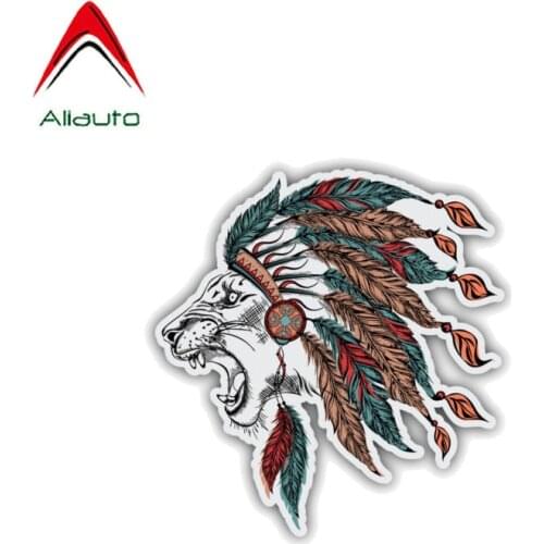 Aliauto Animal Car Sticker Indian Lion Head Reflective Accessories Decal PVC for Motorcycle Honda Toyota Peugeot Volvo,10cm*10cm