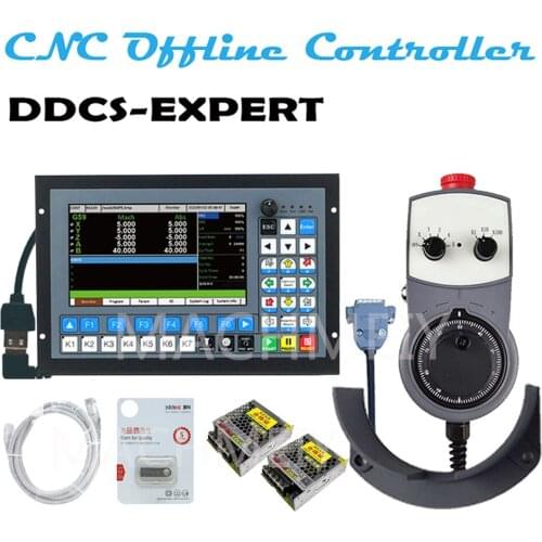 CNC Standalone Offline Controller DDCS-EXPERT 3/4/5 Axis Support Close-loop Stepper/ATC Controller Replace DDCSV3.1 NEWCARVE