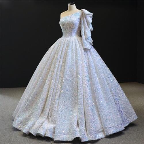Ball Gown Wedding Bride Married Dress Birthday Party Evening Princess Dresses Host Catwalk Show New Big Tail [A996]