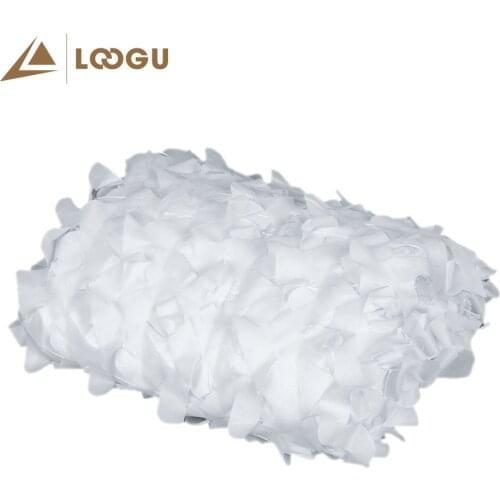 LOOGU 2*3M White Camo Netting Military Army Camouflage Nets Outdoor Shade Home Decoration Curtain Mesh Snow Camo Netting Terrace