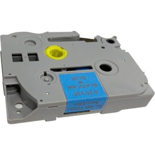 Black on Blue TZe-Z521 Compatible Label 9mm*8m For PT-E115 Tape