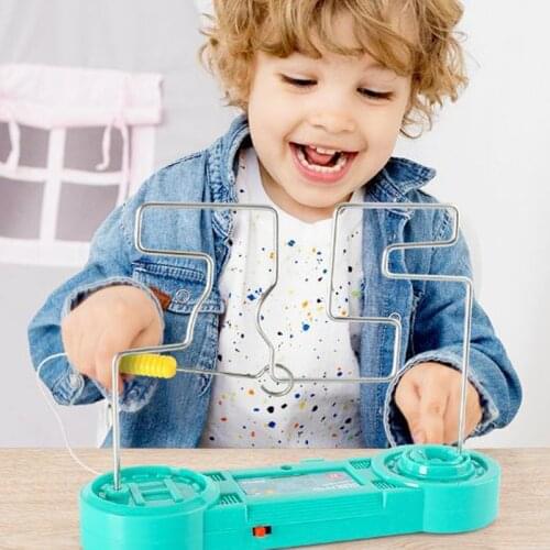 Kids Collision Electric Shock Toy Education Electric Touch Maze Game Party Funny Game Science Experiment Toys for Children Gift