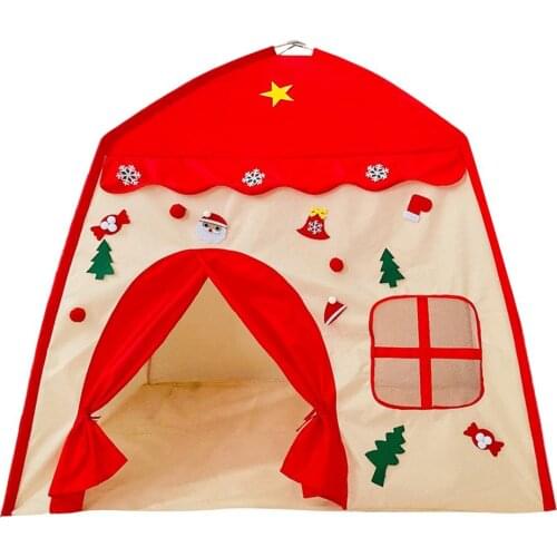 Kids Chritsmas Play Tent Princess Castle Toys Children Indoor Castle Play House Toy Indoor Baby Castale Tiny Play House