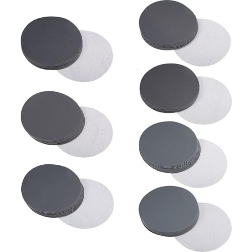 Uxcell 12 Pcs 6-Inch Hook and Loop Sanding Disc Wet / Dry Silicon Carbide 400/600/800/1000/1200/1500/2500 Grit