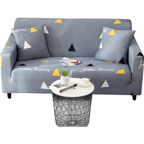Lychee Stretch Slipcovers Sectional Elastic Sofa Cover Printed Polyester Couch Cover for Living Room 1/2/3/4 Seater
