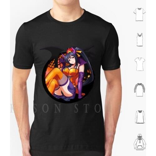 Halloween Vixen Akeno T Shirt Print For Men Cotton New Cool Tee Anime Highschool Dxd Manga Akeno Himejima Rias Gremory Sexy