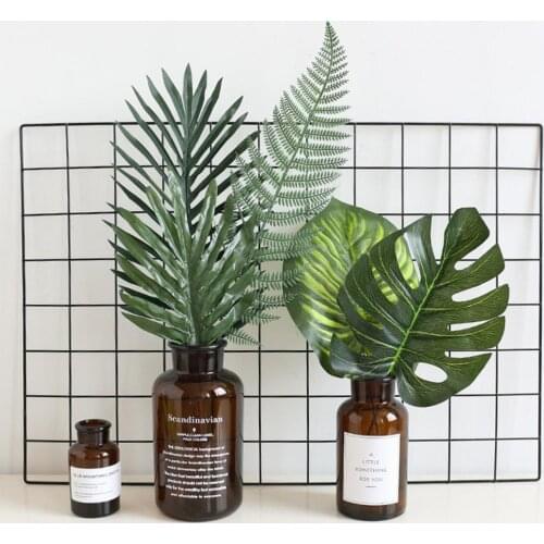 HOT SALES!!!1Pc Nordic Style Fake Monstera Leaf Plant Home Office Decoration Photo Prop