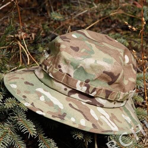 Warchief Camouflage Mountaineering Caps for Men Women Summer Mans Round Boonie Hats for Military Camping Outdoor Sun Hat