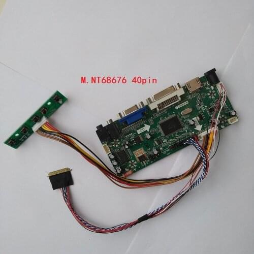 LED LCD HDMI DVI LVDS VGA Controller board Kit display for 40pin B156XW02 V2/B156XW02 V7/B156XW02 V0 1366*768 cable