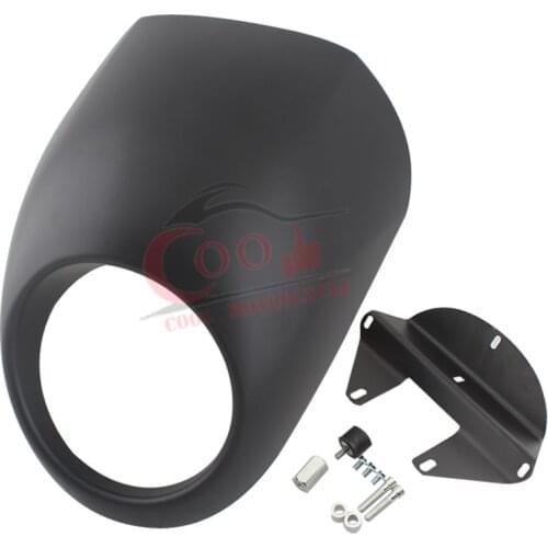 For Harley Sportster 1200 low /custom /nightster/883 Motorcycle Matte black Front Headlight Fairing Mask Visor XL