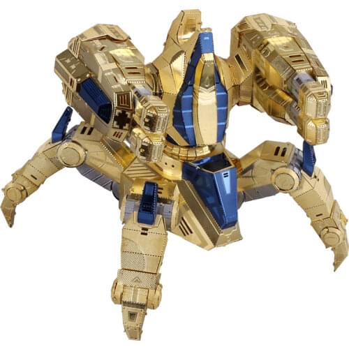 MMZ MODEL MU 3D Metal Puzzle Star Craft Protoss Immortal Model Kit YM-N029 DIY 3D Laser Cut Assemble Jigsaw Toys For kids