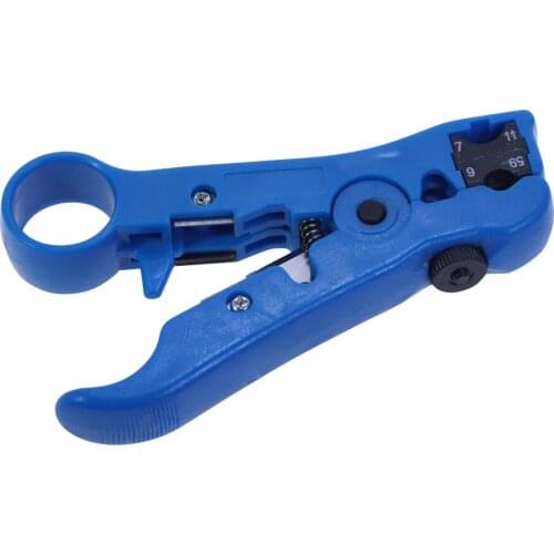 Multi-functional Electric Stripping Plier Tools for UTP/STP RG59 RG6 RG7 RG11 Cutter Striper Cable Wire Pliers