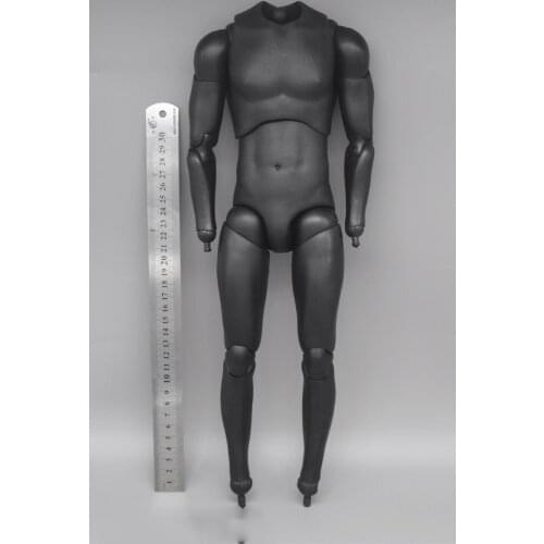 In Stock For Sale 1/4th Model Black Color Man Male Knight Body Hand Model Type With Neck Connector For Soldiers