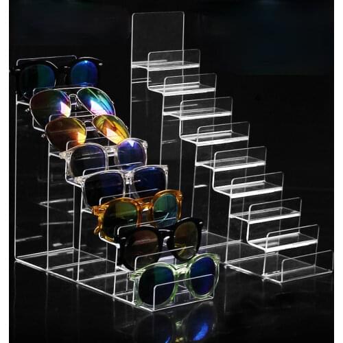 New Clear Plastic Arylic Sun Glasses Holder Wallet Storage Rack Cell Phone Shelf Stand Bathroom Organizer Multi Tiers JU31710
