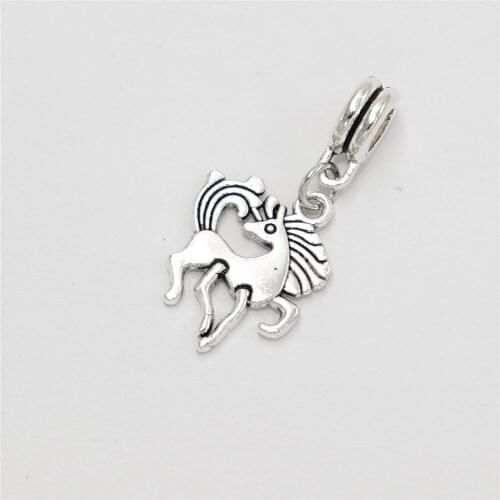 Wholesale Bulk Beads 12pcs Horse Charms Pendants Suitable for Womens Necklace Bracelets Jewelry Making