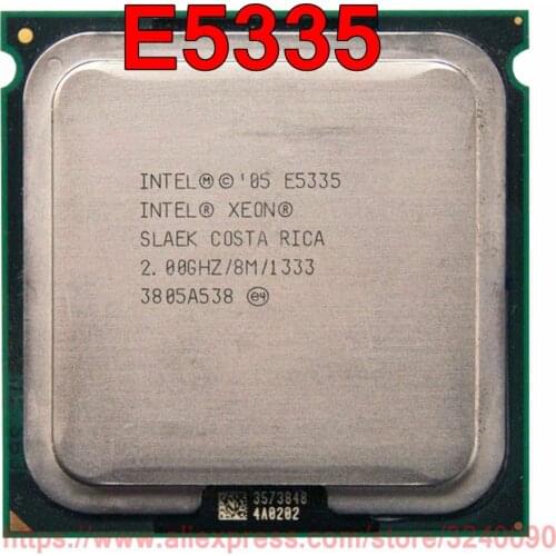Original Intel CPU Xeon E5335 Processor 2.00GHz/8M/1333MHz Quad-Core Socket 771 free shipping speedy ship out