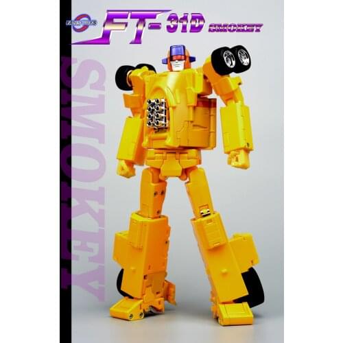 Transformation Robot FansToys FT-31D FT31D Smokey Dragstrip Drag Strip Stunticons Menasor PVC Action Figure