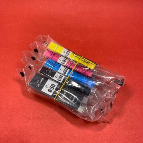 YOTAT 5pcs PGI-650 compatible ink cartridge PGI-650XL PGI650 CLI-651 for Canon PIXMA IP7260 MG5460 MG6360 MX726 MX926 printer