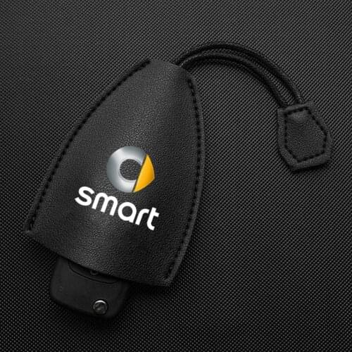 PU Leather Pull Type Key Bag Car Key Holder Case New Leather Keychain Pouch For Smart 451 453 Fortwo Forfour Auto Accessories