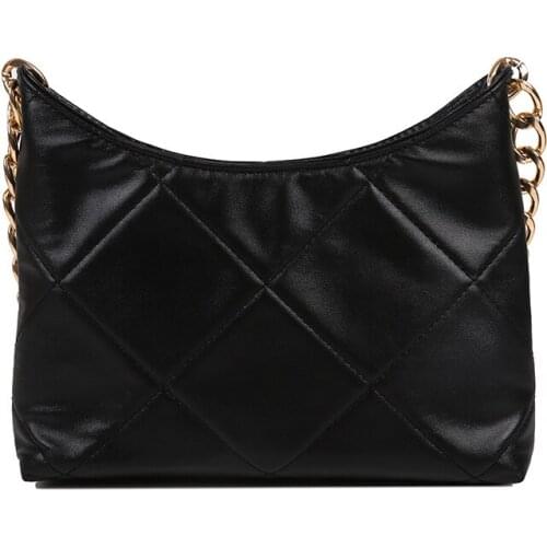 Soft PU Leather Women Purple Underarm Bag Retro Solid Color Ladies Baguette Handbags Fashion Design Girls Small Shoulder Bags