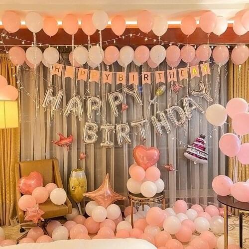 Happy Birthday Party Decoration Balloon Blue Wedding Valentine Day Confession Proposal Event Decoration Blue Birthday Decoration