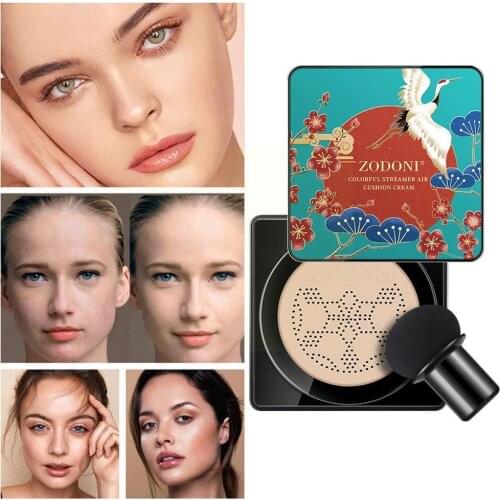1Pc BB Cream Liquid Foundation Mushroom Cushion Moisturizing Concealer Isolation Brightening Beauty Cream Face Makeup