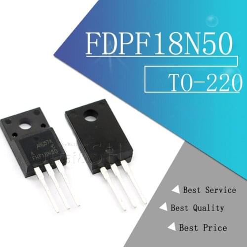 10pcs/lot FDPF18N50 PFV218N50 18N50 imports disassemble LCD FET TO-220F