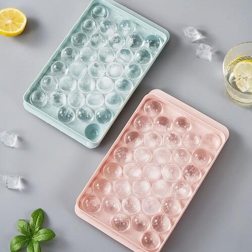 33 Grids Silicone Ice Cube Maker Trays with Lids for Freezer Icecream Cold Drinks Cocktails Kitchen Tools Accessories Ice Mold