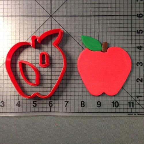 Apple 3D Printed 3D Cookie Mold DIY Baking Tool Pudding Mousse Cake Mold Cookie Mold