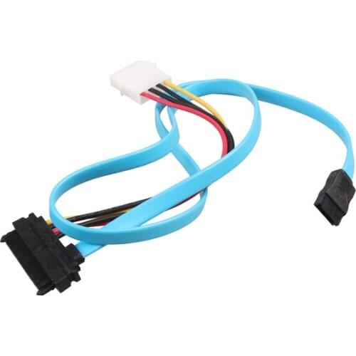 7 Pin SATA Serial ATA to SAS 29 Pin and 4 Pin Power Adapter Connector Cable