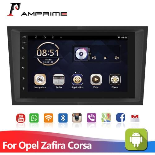 AMPrime Android 2 Din Car GPS For Opel Astra Antara Vectra Corsa Zafira Meriva vivara Vivaro Combo Signum Multimedia Player