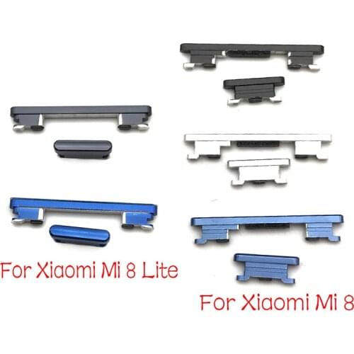 SIde Volume Button + Power ON / OFF Buttton Key Set Replacement Part For Xiaomi Mi8 Mi 8 Se