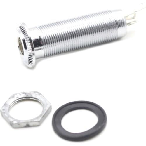 Guitar Bass Tank Output Jack Flushing 1/4 Inch Parts Long Straight-in Output Jack (Electric Guitar/Bass)Dedicated