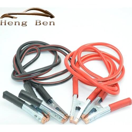 HB Black Red 3M 1000AMP Copper Wire Auto Battery Line Emergency Cable Line Cable Clip Power Charging Jump Start Leads