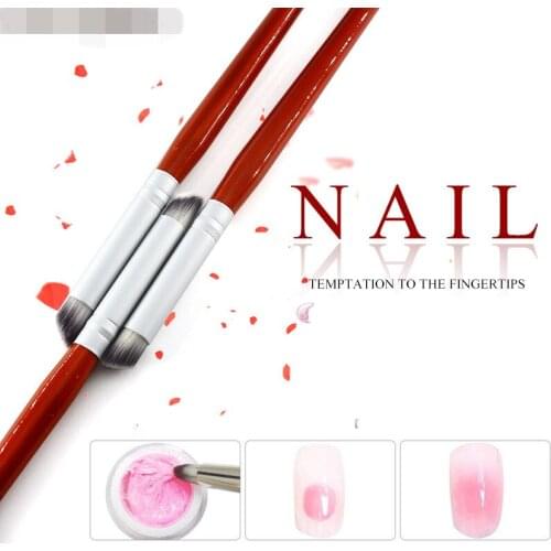2pcs/set Nail Art Brush UV Gel Painting Drawing Manicure Pen Tools DIY Accessory Pigment gradient pen Nail painting