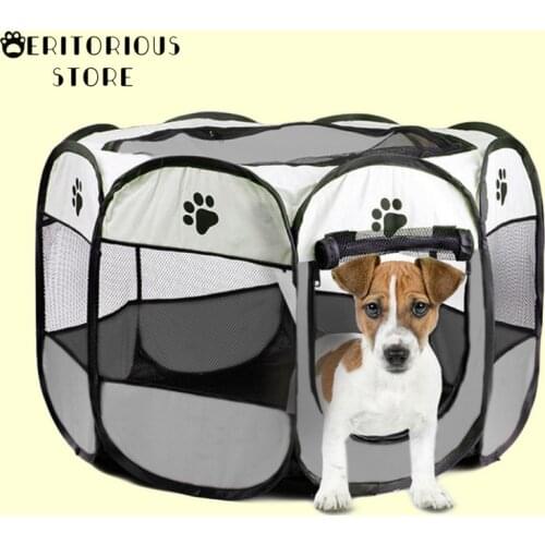 Pet Bed Dog House Cage Cat Outdoor Indoor Dogs Crate Kennel Nest Park Fence Playpen For Small Medium Big Dogs Puppy Pet Supplies