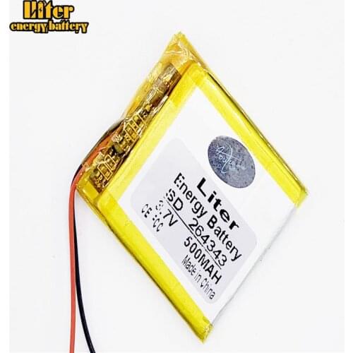 Liter energy battery Good Qulity 3.7V,500mAH 264343 Polymer lithium ion / Li-ion battery for tablet pc BANK,GPS,mp3,mp4