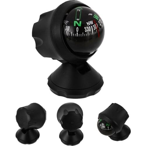 Multifunction Mini Universal Car Compass Adjustable Angle Outdoor Camping Hiking Compass Guide Ball