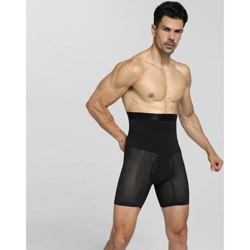 Men Body Shaper Waist Trainer Slimming High Wasit Control Panties Shapewear Compression Shorts Men Waist Corset Men Tummy Boxer