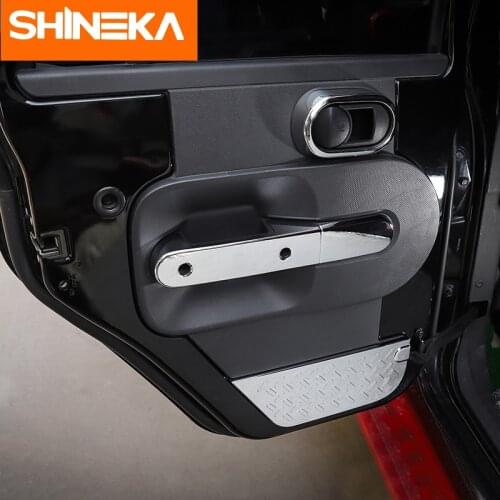 SHINEKA Interior Mouldings for Jeep Wrangler 2007 2008 2009 2010 Car Door Decal Set for Jeep Wrangler JK Accessories 2007-2010