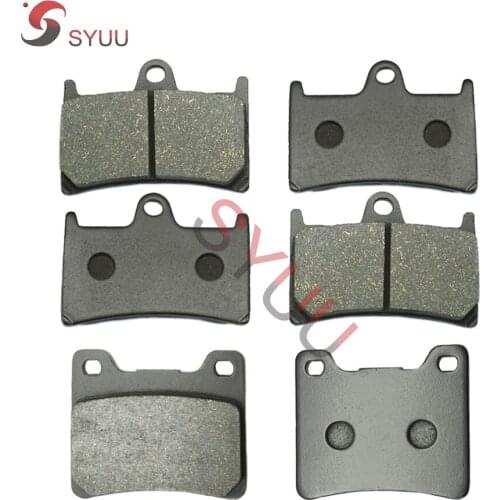 Motorcycle Front and Rear Brake Pads For YAMAHA YZF 600 R YZF600R YZF 1000 R 1997-2007 Black Brake Disc Pad FA252F FA088R