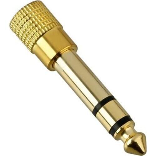 3.5mm To 6.5mm Male To Female Stereo Audio Jack Plug Adapter Gold Premium Quality 6.5mm 1/4 Inch Headphone Earphone Adapter