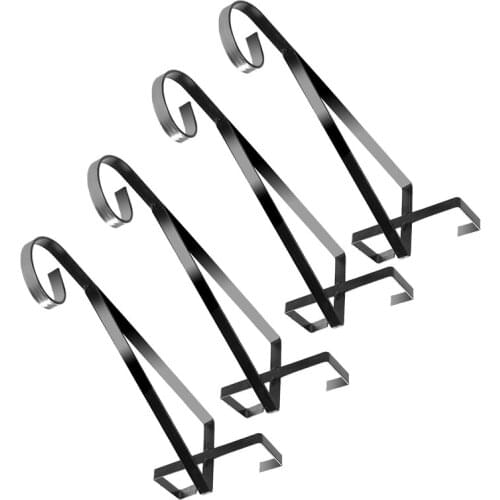 Hanging Basket Brackets 11 In For Concrete Posts Supports Easy Fill Baskets Sturdy Durable Rust-Proof-No Drilling